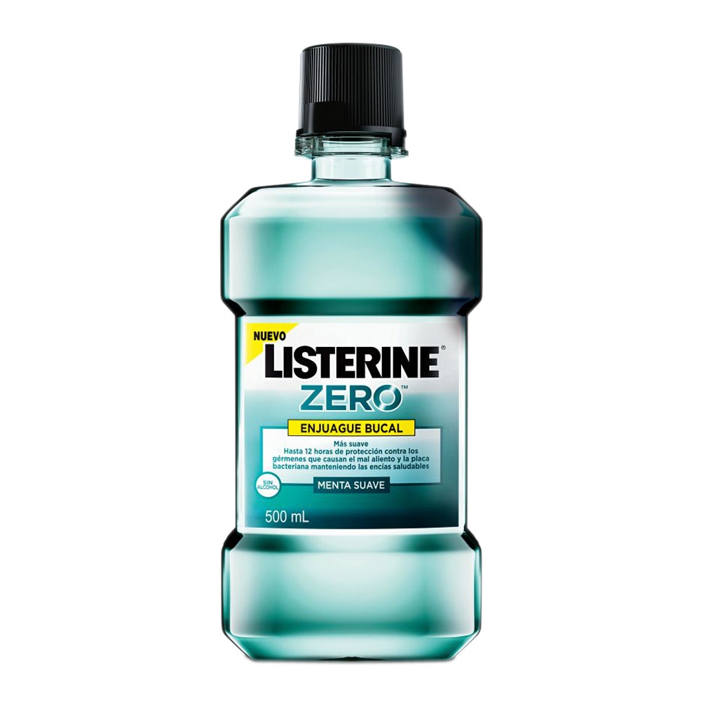 LISTERINE ENJUAGUE BUCAL ZERO (S_ALCOHOL) 500 ML Lagos Distribuidores