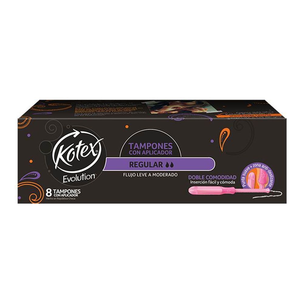 KOTEX TAMPON EVOLUTION REGULAR X 8 Lagos Distribuidores